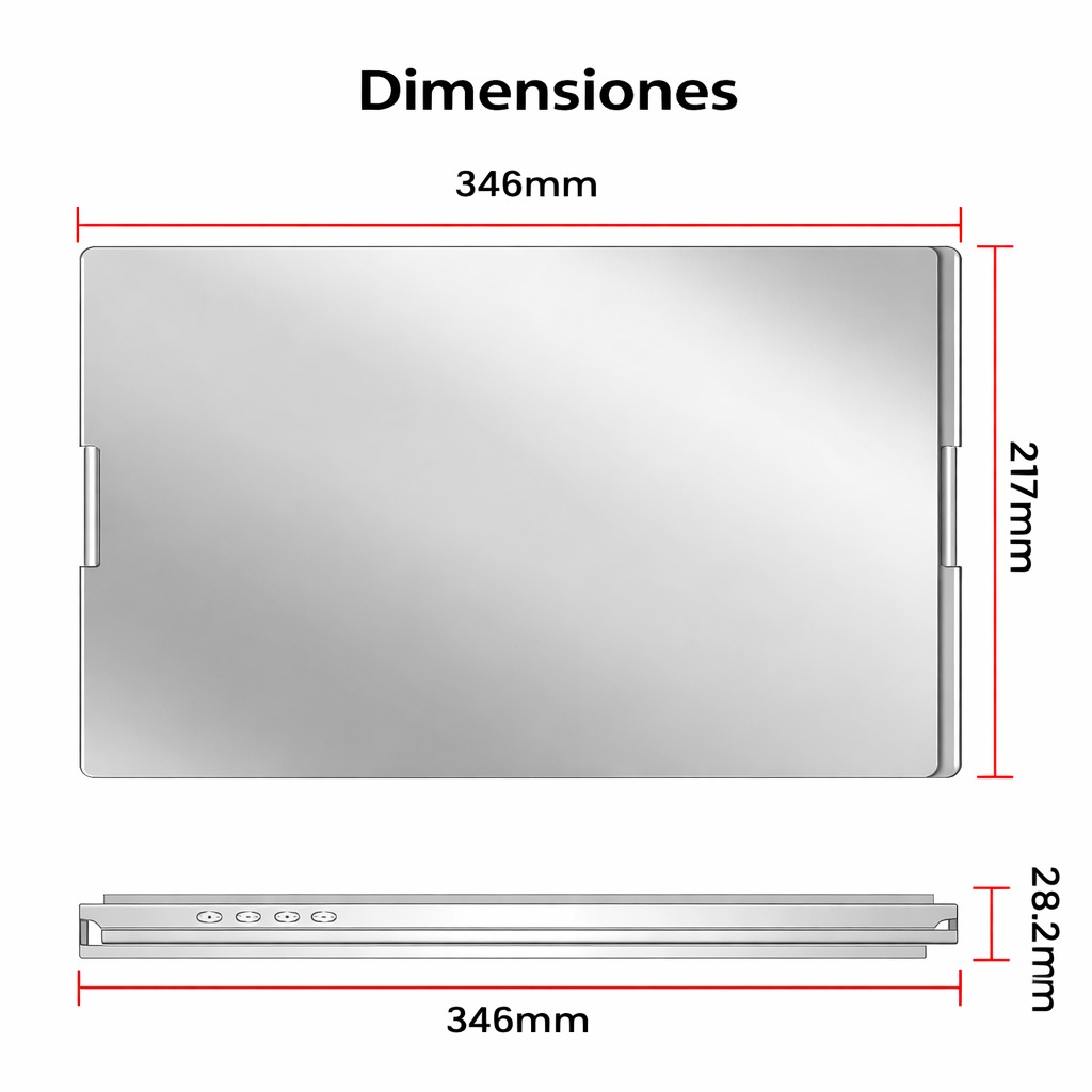 Extensor de Pantalla Doble de 16"
