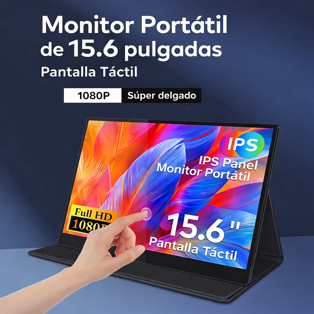 Monitor Portatil Touch  15.6"