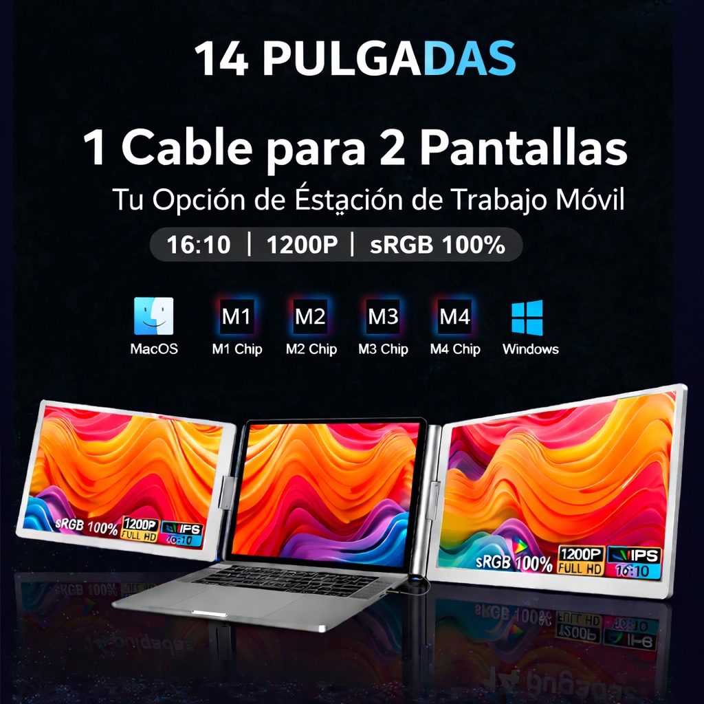 Extensor de Pantalla Doble de 16"